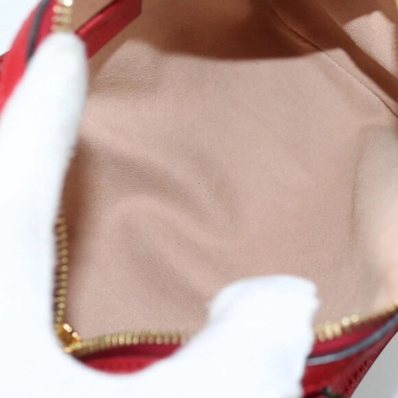 GUCCI GG Blooms Hand Bag PVC 2way Red Navy 546312 Auth 135290M - Picture 10 of 16